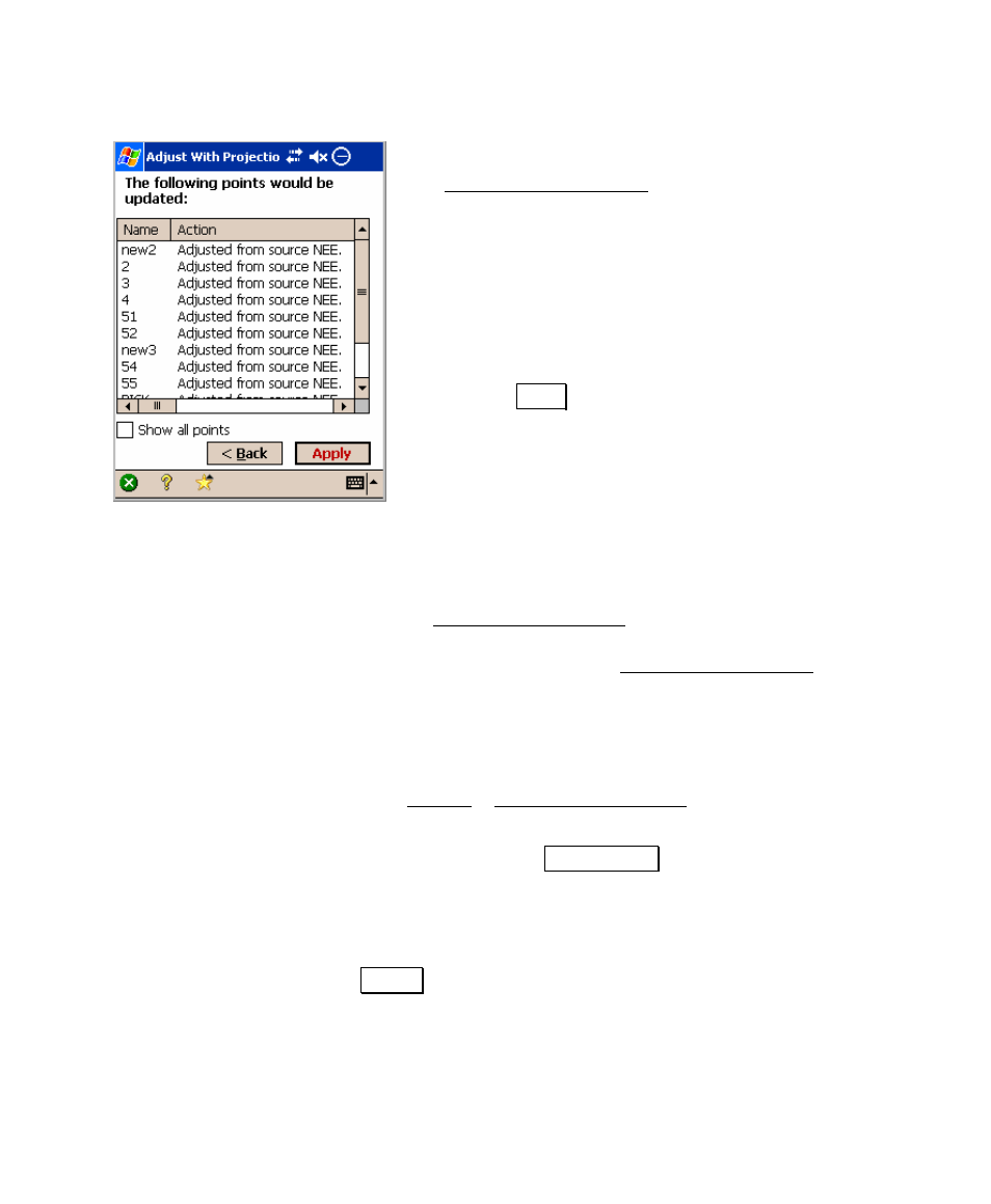 Projection calculator, Ion parameters explained, Adjust with projection – results | Scale factor calculator | Spectra Precision Survey Pro v4.5 Recon and Nomad User Manual User Manual | Page 313 / 379