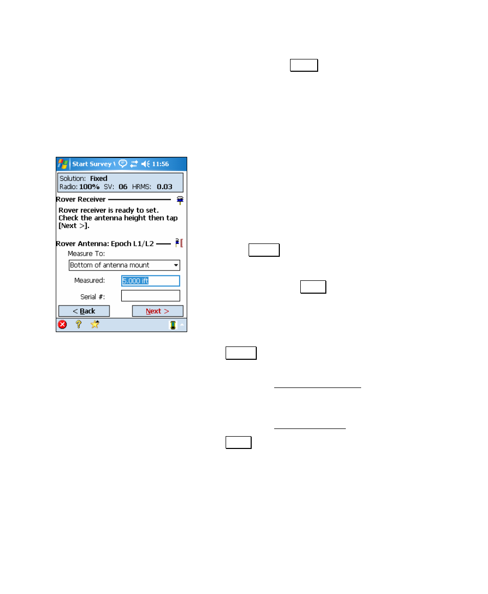 Set up rover | Spectra Precision Survey Pro v4.5 Recon and Nomad User Manual User Manual | Page 363 / 379
