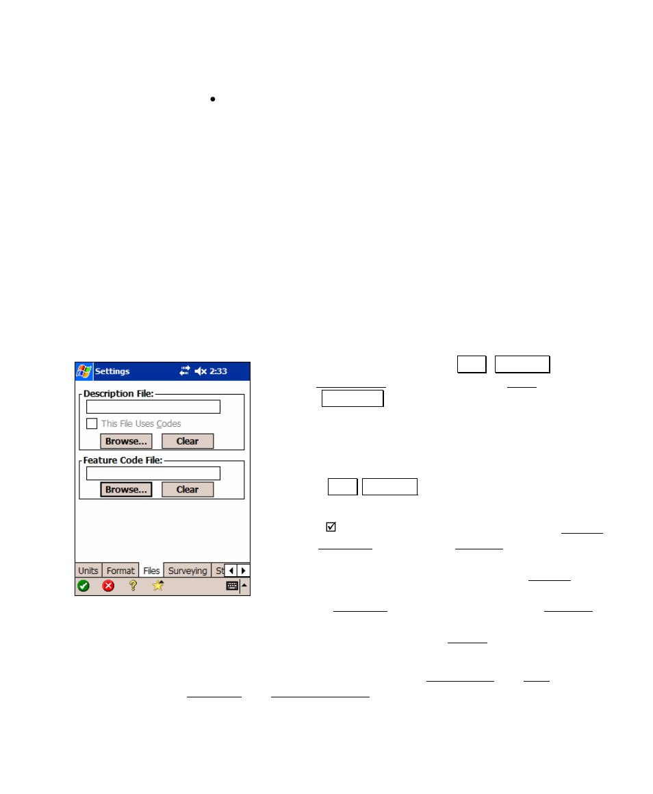 Using feature codes in survey pro | Spectra Precision Survey Pro v4.5 Recon and Nomad User Manual User Manual | Page 53 / 379