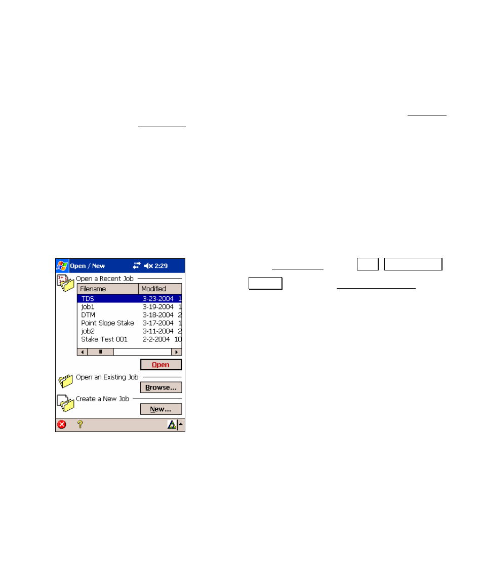 Data collection example, Setup | Spectra Precision Survey Pro v4.5 Recon and Nomad User Manual User Manual | Page 73 / 379