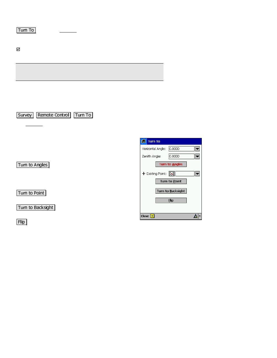 Turn to | Spectra Precision Survey Pro v3.80 Recon iPAQ Reference Manual User Manual | Page 116 / 261