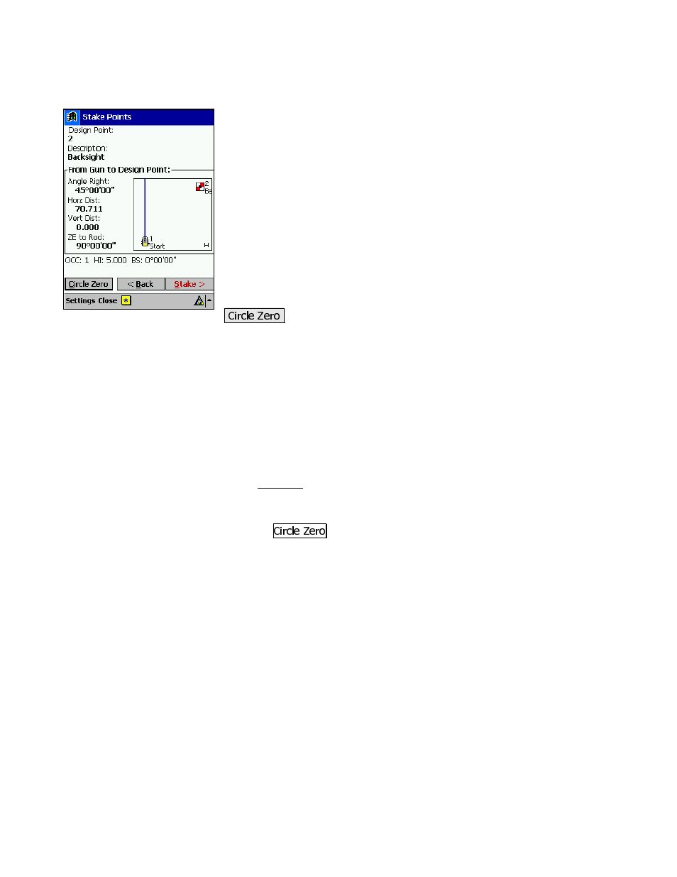 Stake points – screen two | Spectra Precision Survey Pro v3.80 Recon iPAQ Reference Manual User Manual | Page 119 / 261