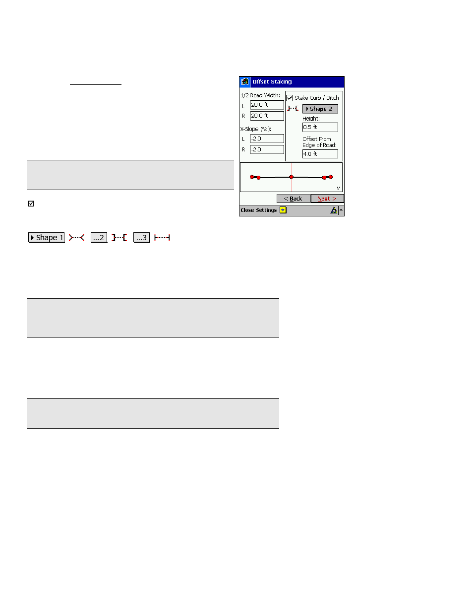 Offset staking – screen two | Spectra Precision Survey Pro v3.80 Recon iPAQ Reference Manual User Manual | Page 130 / 261