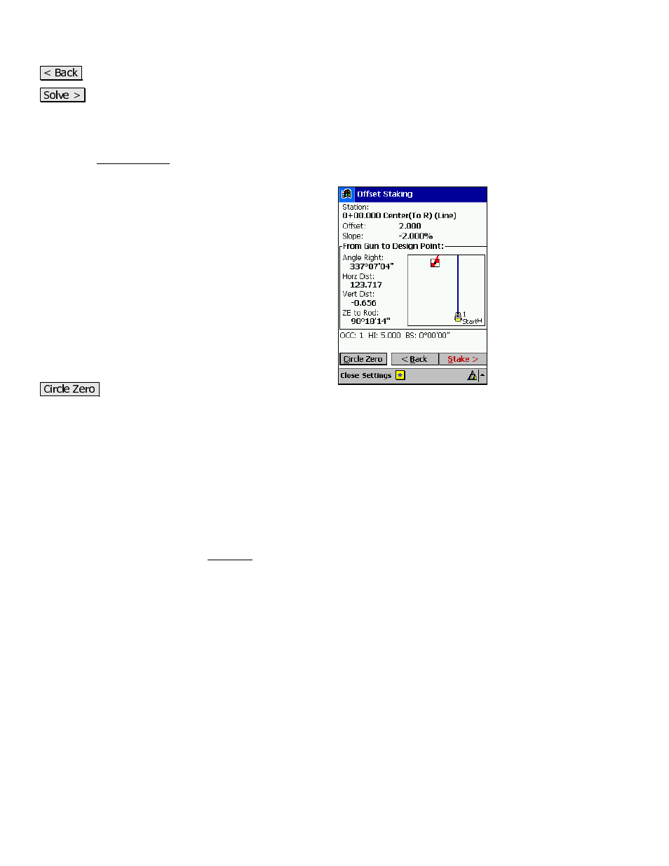Offset staking – screen four | Spectra Precision Survey Pro v3.80 Recon iPAQ Reference Manual User Manual | Page 132 / 261