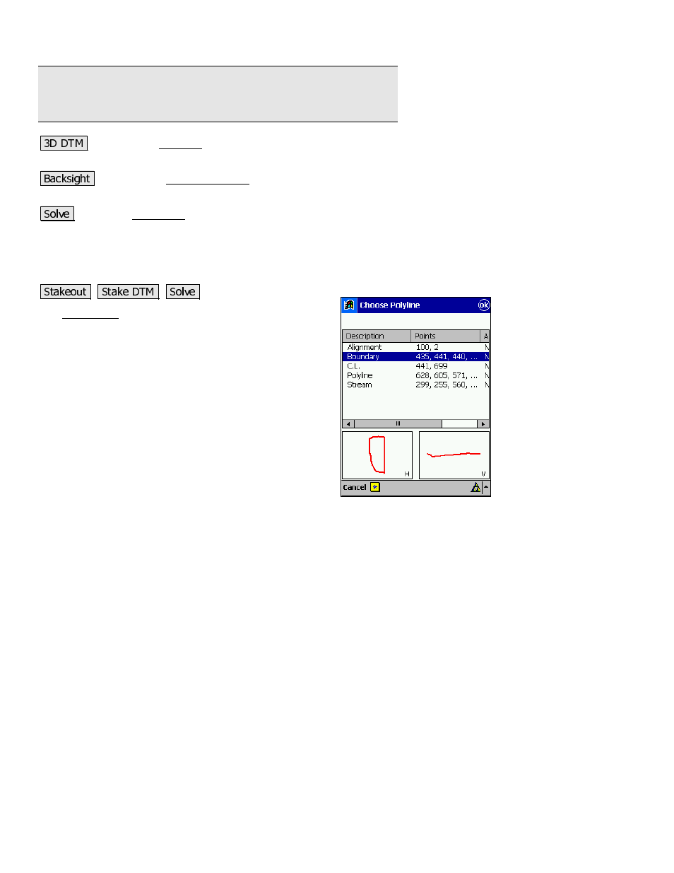 Select line | Spectra Precision Survey Pro v3.80 Recon iPAQ Reference Manual User Manual | Page 158 / 261