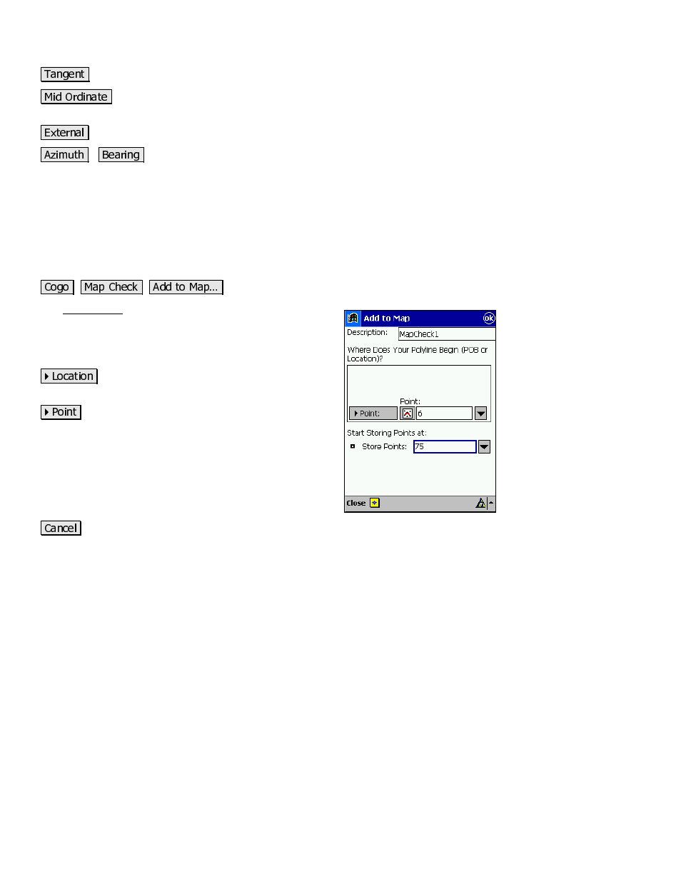 Add to map | Spectra Precision Survey Pro v3.80 Recon iPAQ Reference Manual User Manual | Page 184 / 261