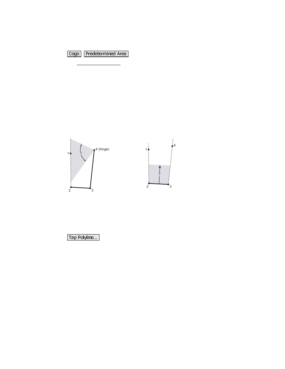 Predetermined area | Spectra Precision Survey Pro v3.80 Recon iPAQ Reference Manual User Manual | Page 185 / 261