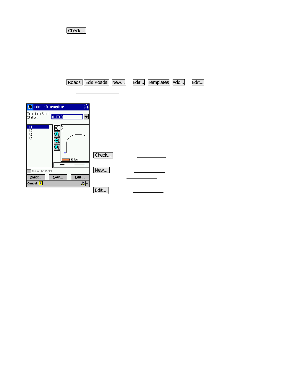 Add / edit template screen | Spectra Precision Survey Pro v3.80 Recon iPAQ Reference Manual User Manual | Page 223 / 261