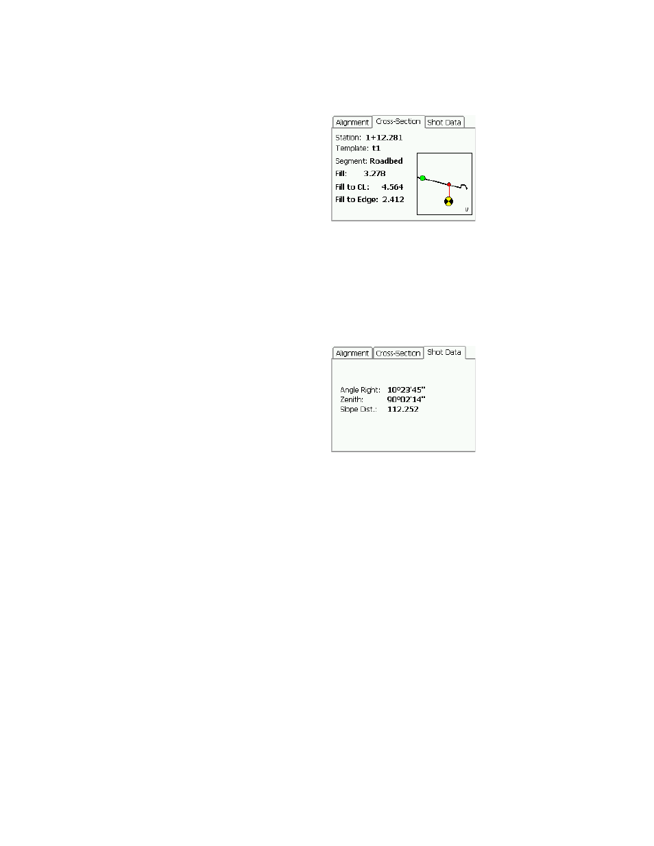 Shot data card | Spectra Precision Survey Pro v3.80 Recon iPAQ Reference Manual User Manual | Page 238 / 261