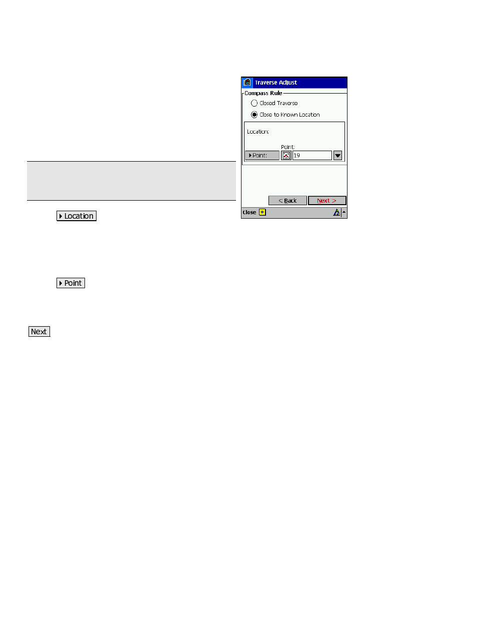 Traverse adjust – compass rule | Spectra Precision Survey Pro v3.80 Recon iPAQ Reference Manual User Manual | Page 246 / 261