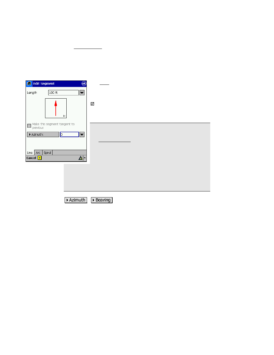 Edit segment, Edit segment – line card | Spectra Precision Survey Pro v3.80 Recon iPAQ Reference Manual User Manual | Page 61 / 261