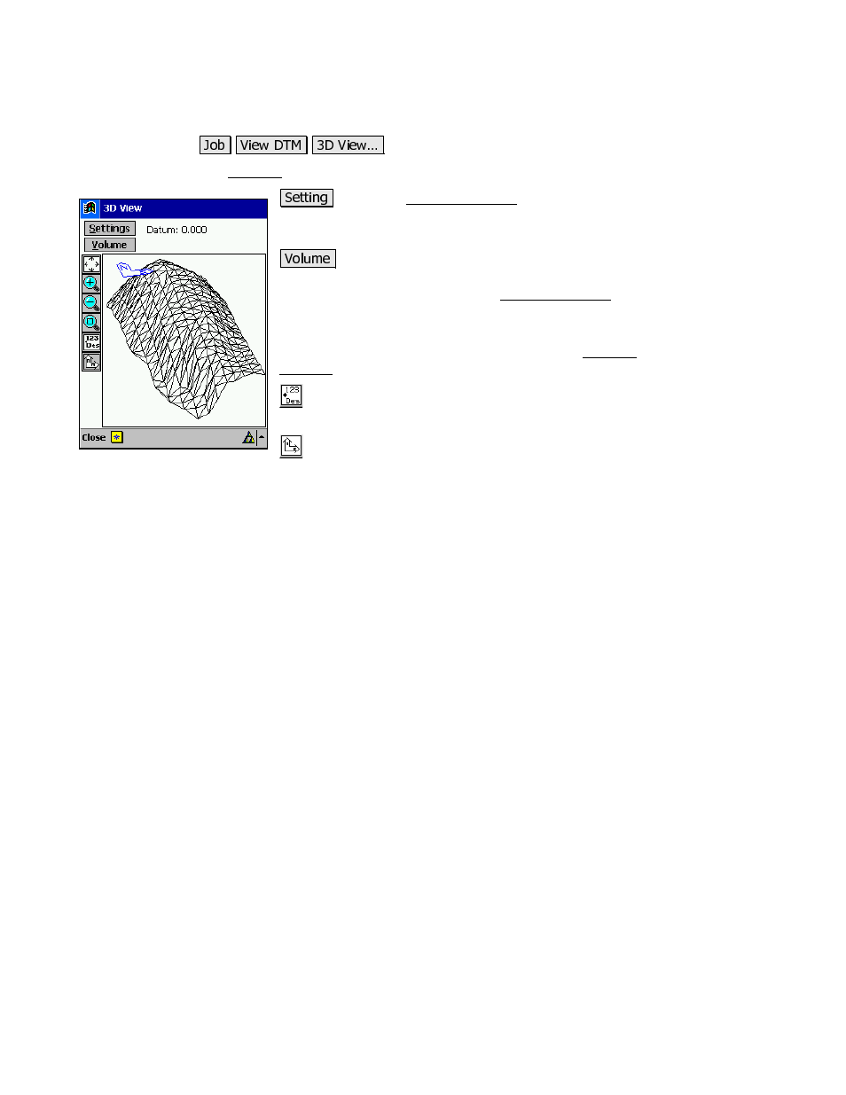 3d view | Spectra Precision Survey Pro v3.80 Recon iPAQ Reference Manual User Manual | Page 75 / 261