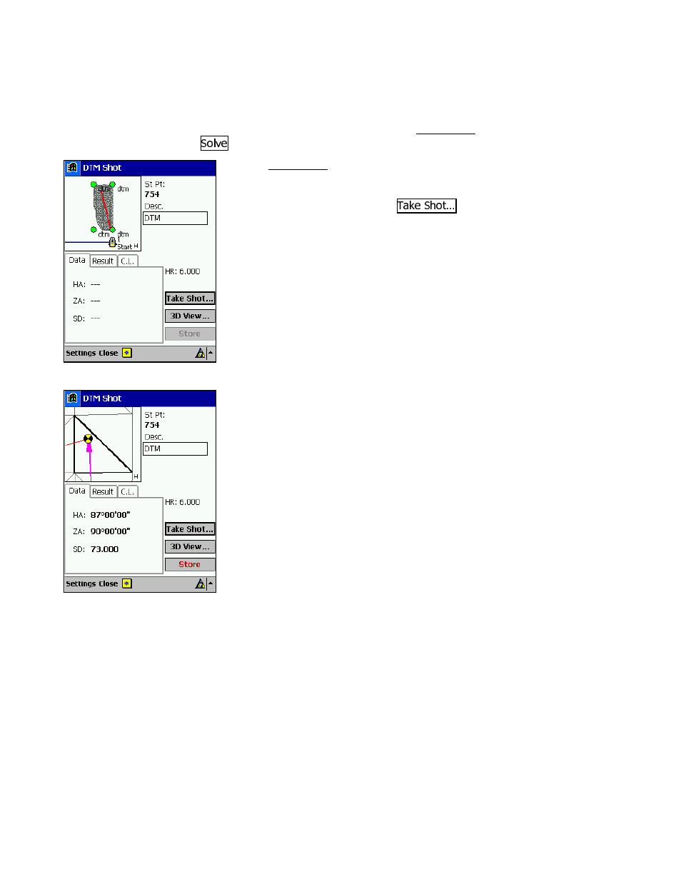 Stake the dtm | Spectra Precision Survey Pro v3.80 Recon iPAQ User Manual User Manual | Page 123 / 178
