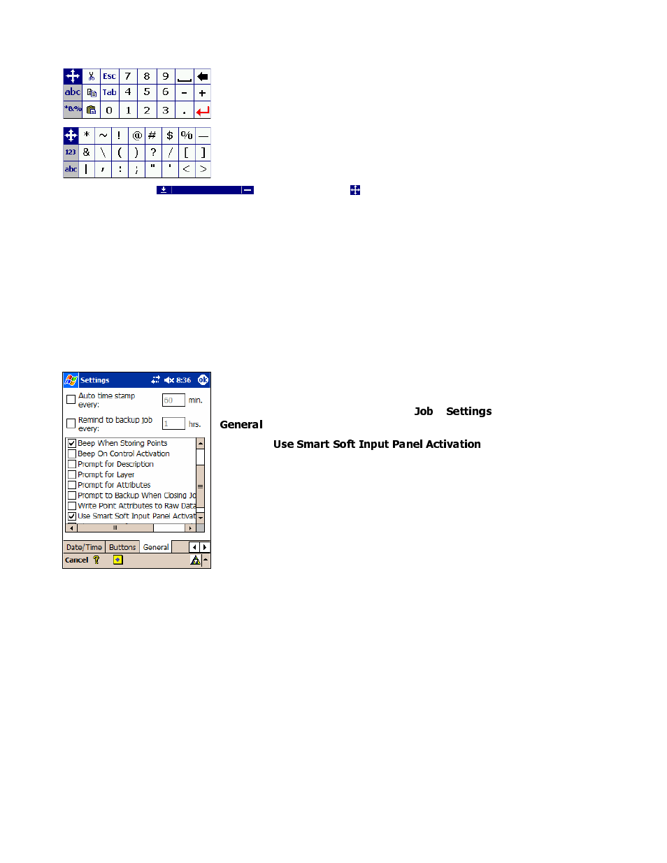 Tds smart sip on the recon, Enabling the smart sip on the recon | Spectra Precision Survey Pro v3.80 Recon iPAQ User Manual User Manual | Page 15 / 178