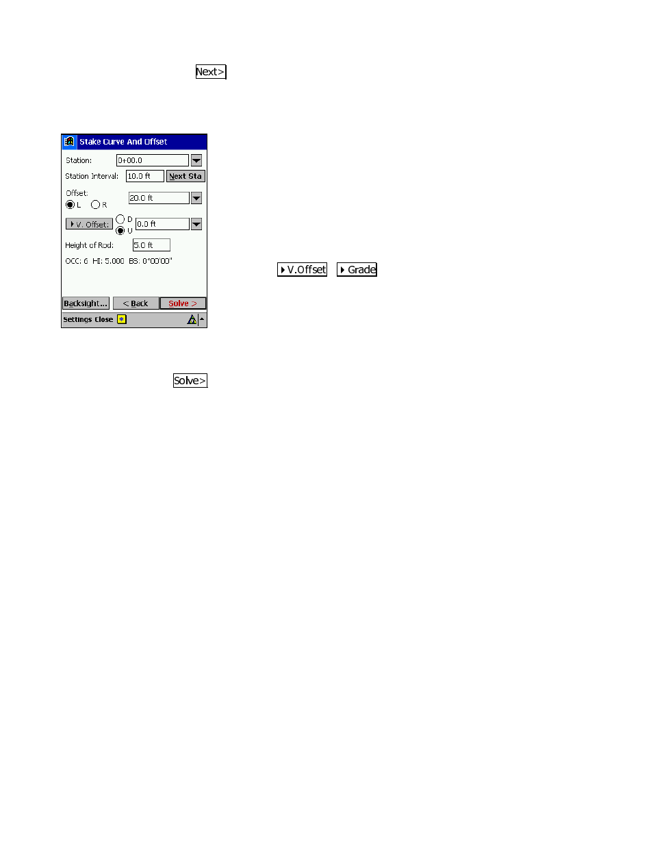 Setup your staking options | Spectra Precision Survey Pro v3.80 Recon iPAQ User Manual User Manual | Page 169 / 178