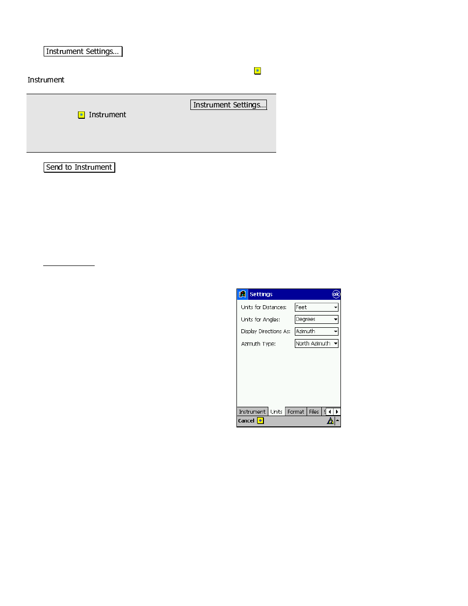 Units settings | Spectra Precision Survey Pro v3.80 Recon iPAQ User Manual User Manual | Page 32 / 178
