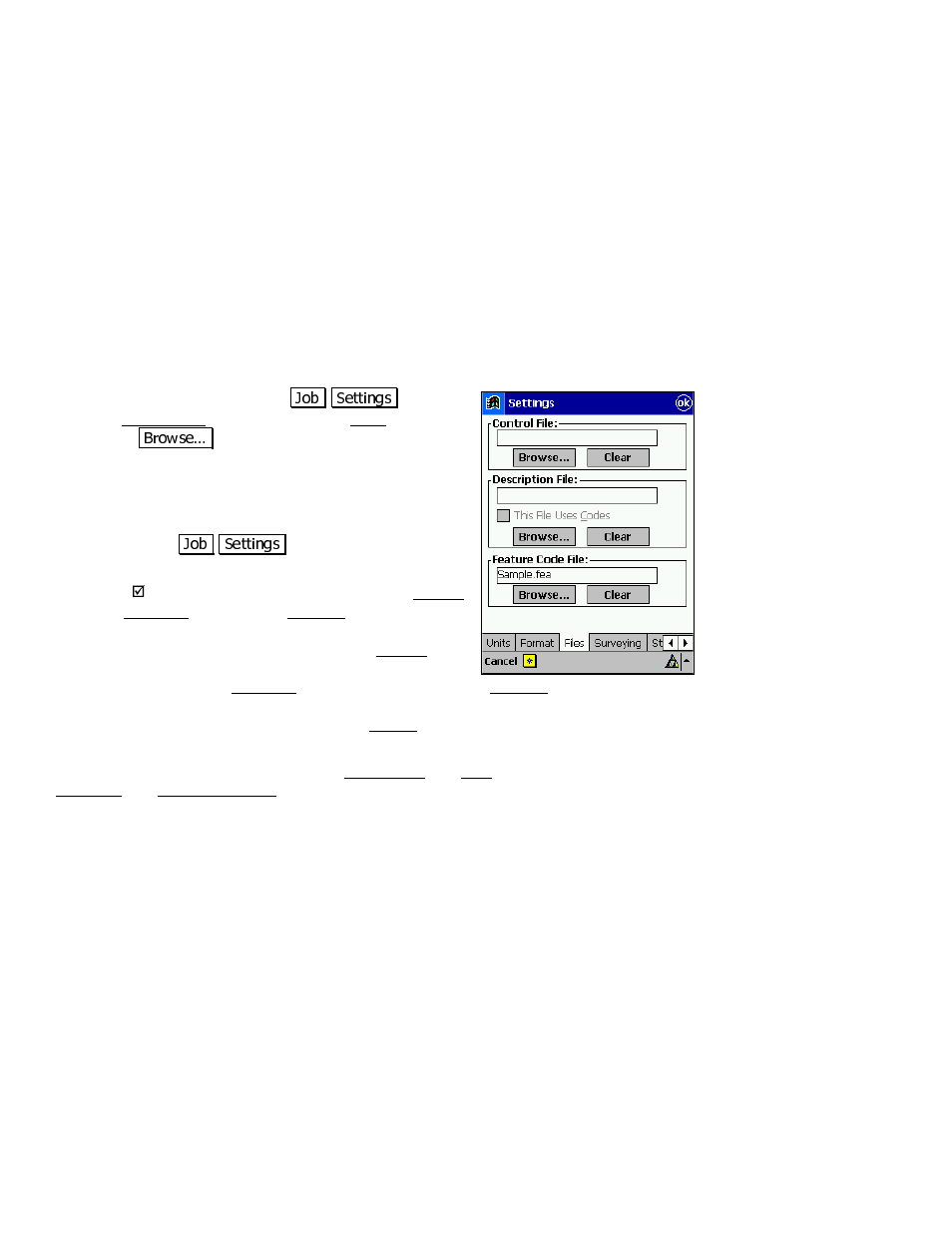 Using feature codes in survey pro | Spectra Precision Survey Pro v3.80 Recon iPAQ User Manual User Manual | Page 58 / 178