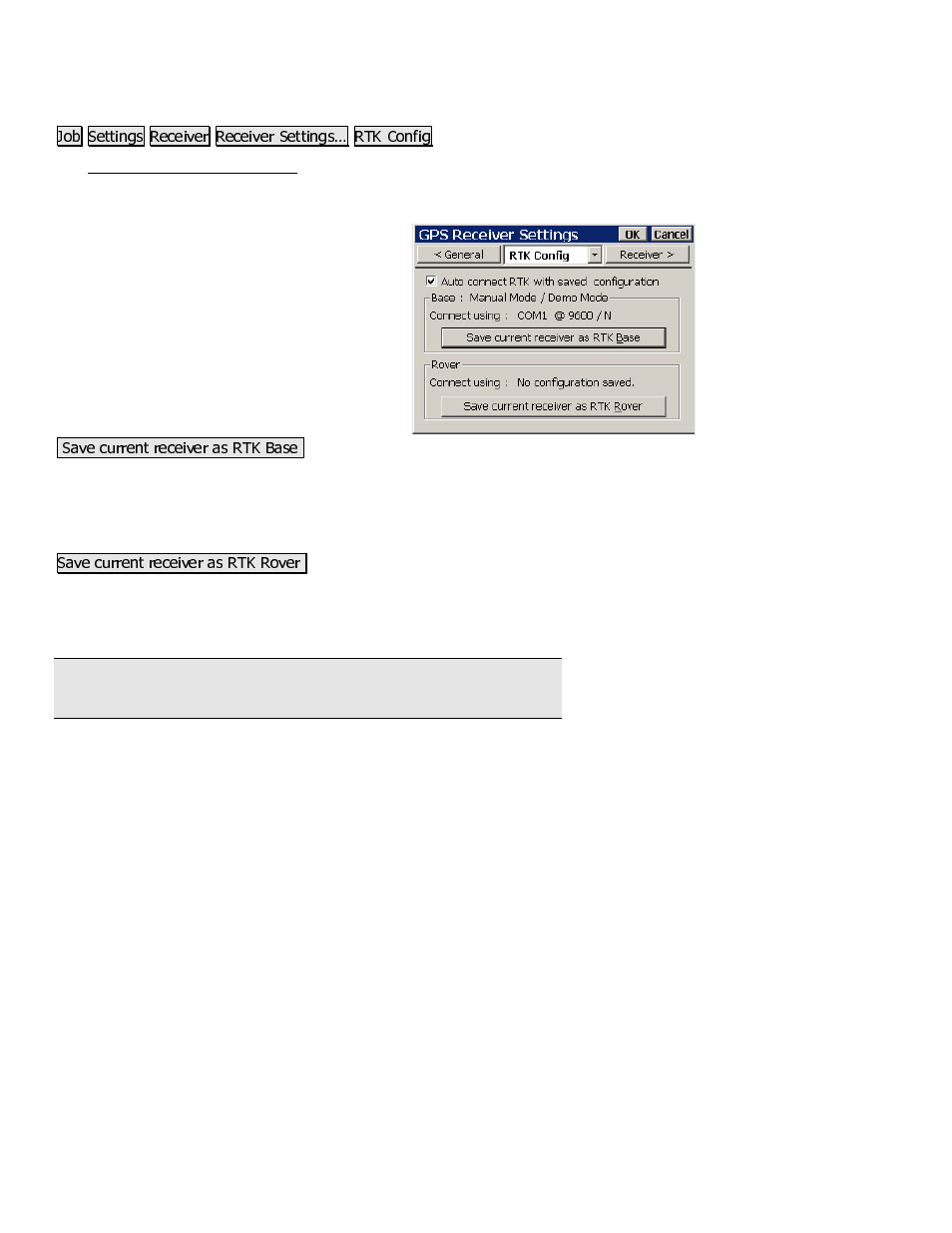 Rtk configurations | Spectra Precision Survey Pro CE v3.80 Ranger GPS Reference Manual User Manual | Page 18 / 93