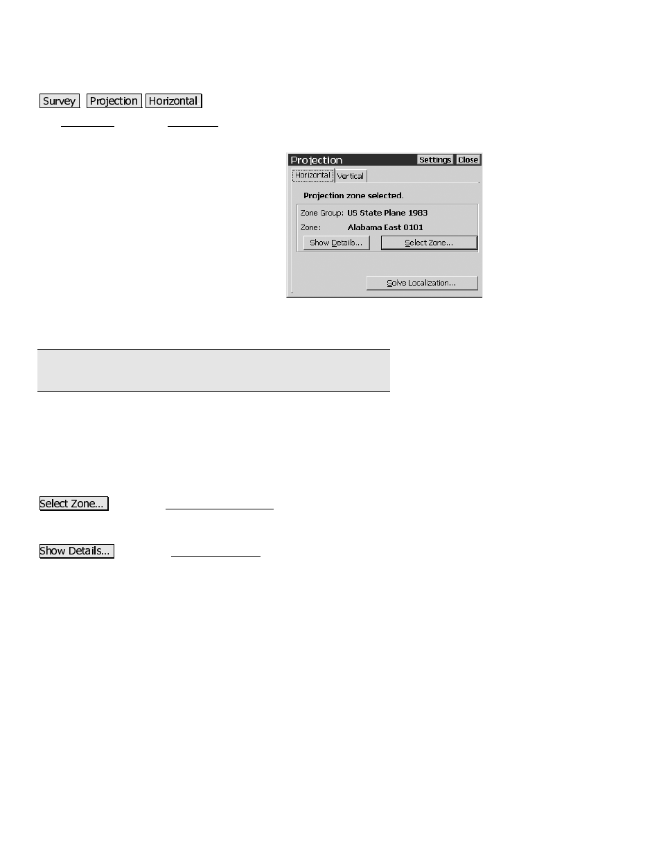 Mapping plane | Spectra Precision Survey Pro CE v3.80 Ranger GPS Reference Manual User Manual | Page 38 / 93