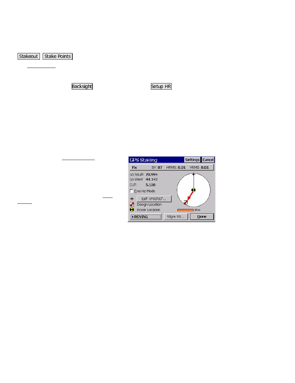 Stake points, Gps staking | Spectra Precision Survey Pro CE v3.80 Ranger GPS Reference Manual User Manual | Page 76 / 93