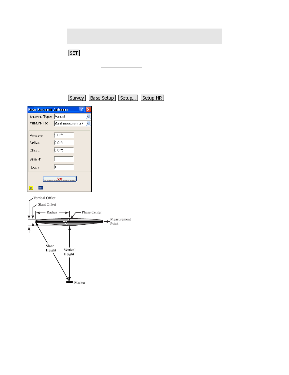 Base receiver antenna | Spectra Precision Survey Pro 3.80 Recon GPS Reference Manual User Manual | Page 29 / 99