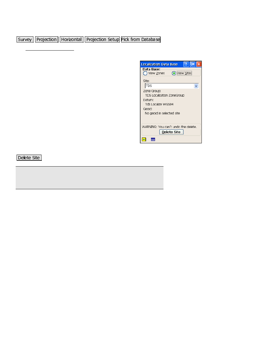 Solve localization | Spectra Precision Survey Pro 3.80 Recon GPS Reference Manual User Manual | Page 50 / 99