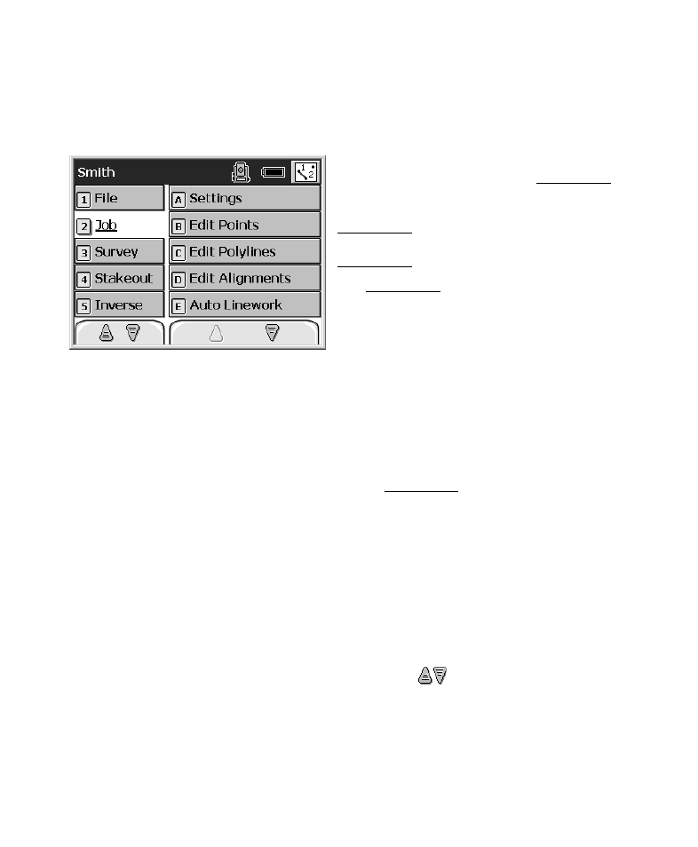 Navigating within the program | Spectra Precision Survey Pro CE v3.6 User Manual User Manual | Page 13 / 407