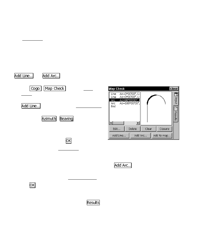 Map check, Entering boundary data | Spectra Precision Survey Pro CE v3.6 User Manual User Manual | Page 132 / 407