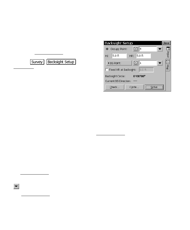 Parts of a screen, Input fields, Output fields | Power buttons | Spectra Precision Survey Pro CE v3.6 User Manual User Manual | Page 16 / 407