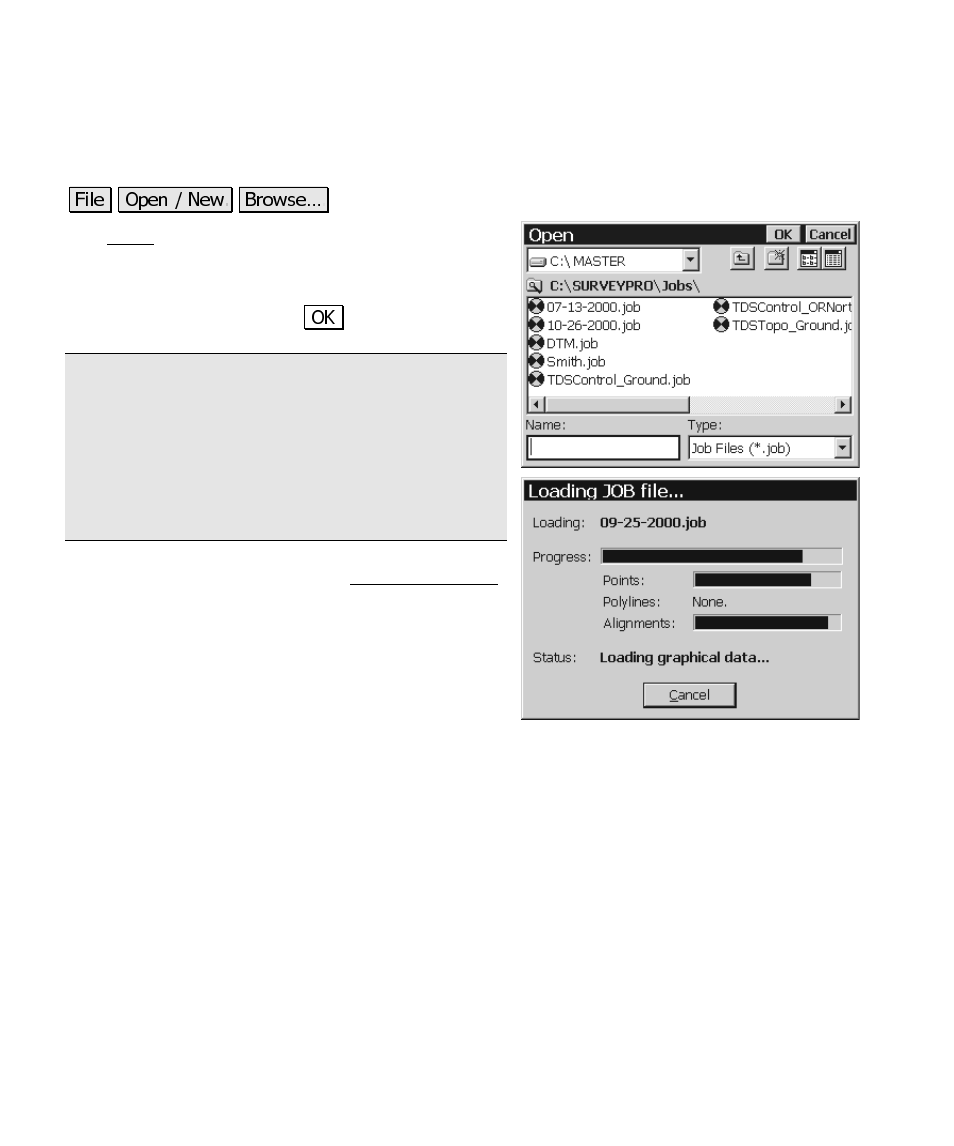 Open | Spectra Precision Survey Pro CE v3.6 User Manual User Manual | Page 165 / 407