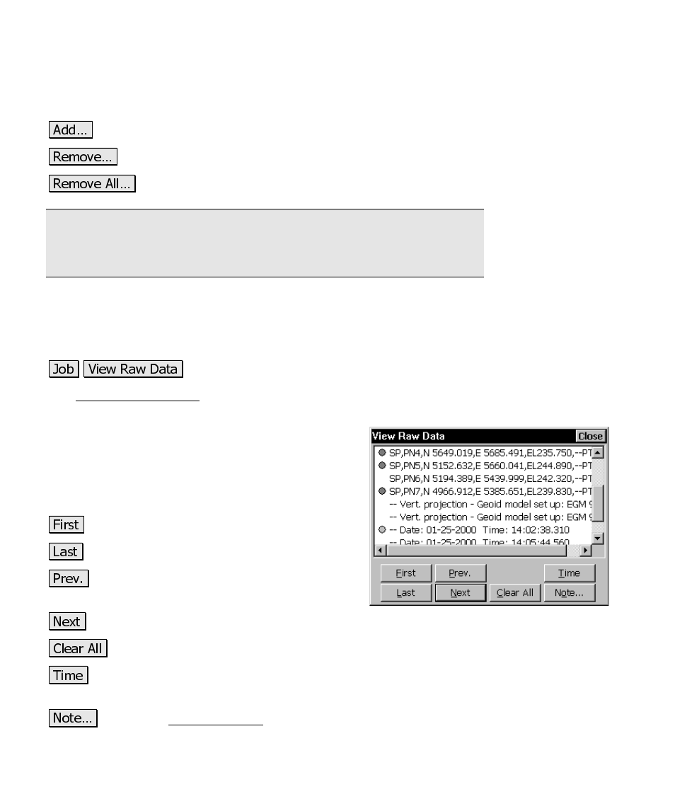 View raw data file | Spectra Precision Survey Pro CE v3.6 User Manual User Manual | Page 215 / 407