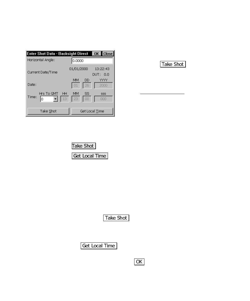 The enter shot data dialog box, Sun shot procedure summary | Spectra Precision Survey Pro CE v3.6 User Manual User Manual | Page 258 / 407