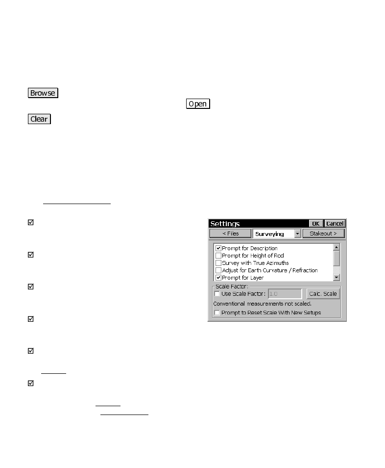 Surveying settings | Spectra Precision Survey Pro CE v3.6 User Manual User Manual | Page 26 / 407