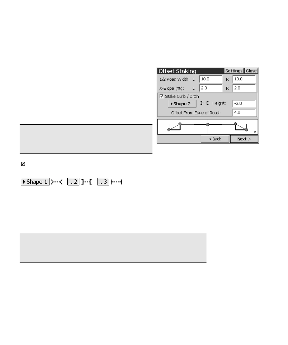 Offset staking – screen two | Spectra Precision Survey Pro CE v3.6 User Manual User Manual | Page 275 / 407