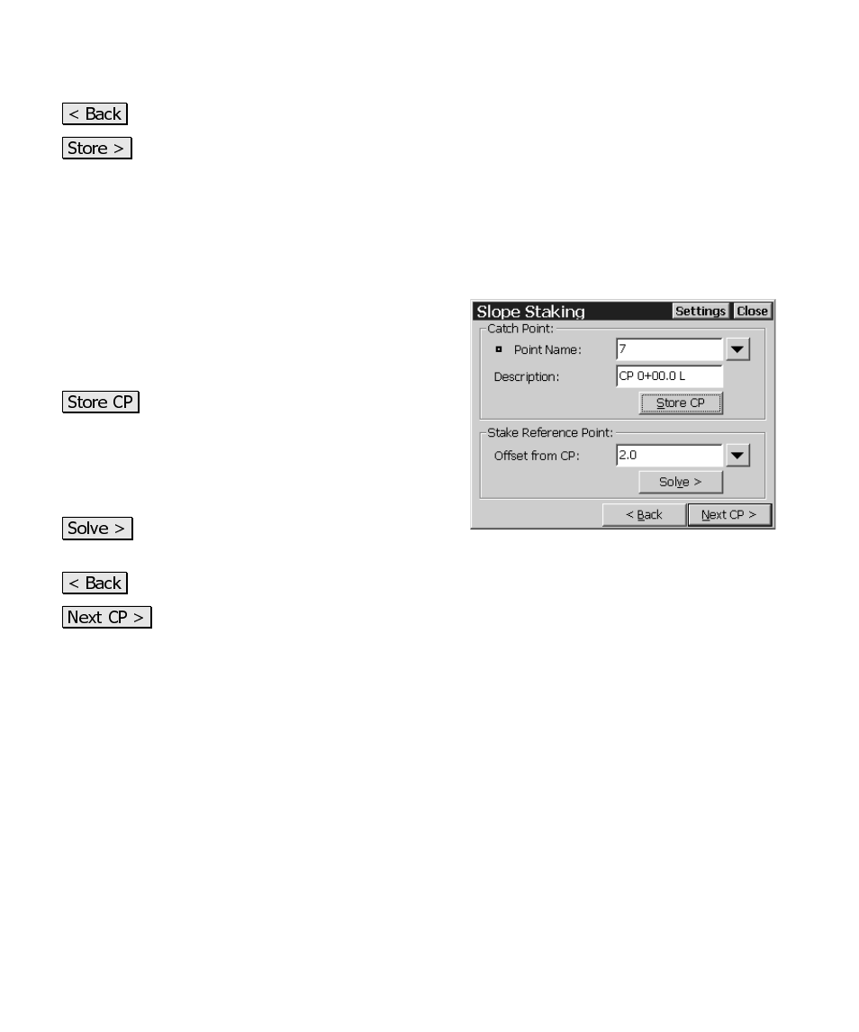 Slope staking – screen five | Spectra Precision Survey Pro CE v3.6 User Manual User Manual | Page 283 / 407
