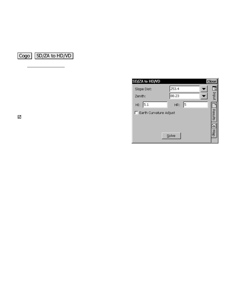 Sd/za to hd/vd | Spectra Precision Survey Pro CE v3.6 User Manual User Manual | Page 333 / 407