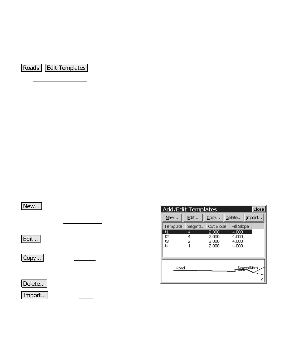 Add/edit templates | Spectra Precision Survey Pro CE v3.6 User Manual User Manual | Page 359 / 407