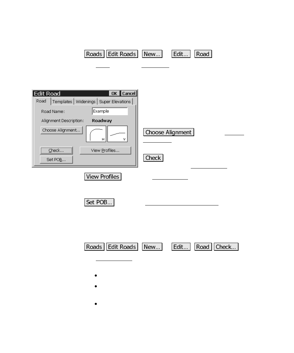 The road card, Roads report screen | Spectra Precision Survey Pro CE v3.6 User Manual User Manual | Page 364 / 407