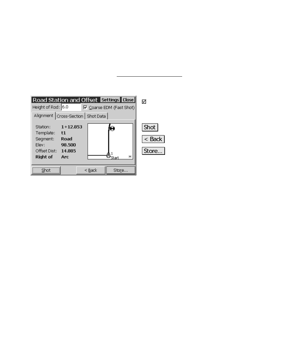 Road station and offset – screen two, Alignment card | Spectra Precision Survey Pro CE v3.6 User Manual User Manual | Page 382 / 407