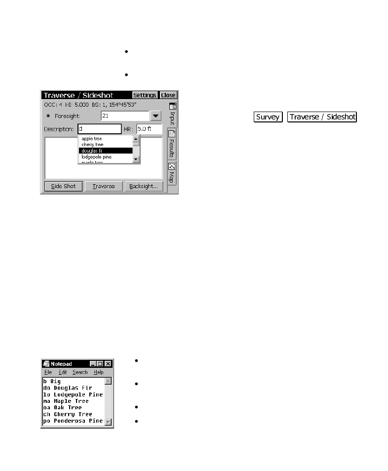 Description files with codes | Spectra Precision Survey Pro CE v3.6 User Manual User Manual | Page 39 / 407