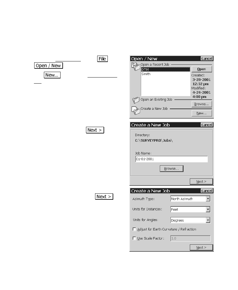 Setup | Spectra Precision Survey Pro CE v3.6 User Manual User Manual | Page 58 / 407