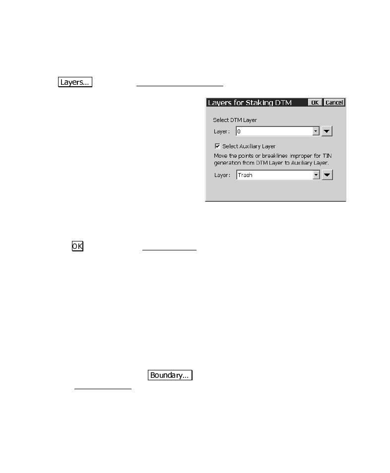 Select your layers, Select a boundary (optional) | Spectra Precision Survey Pro CE v3.6 User Manual User Manual | Page 96 / 407