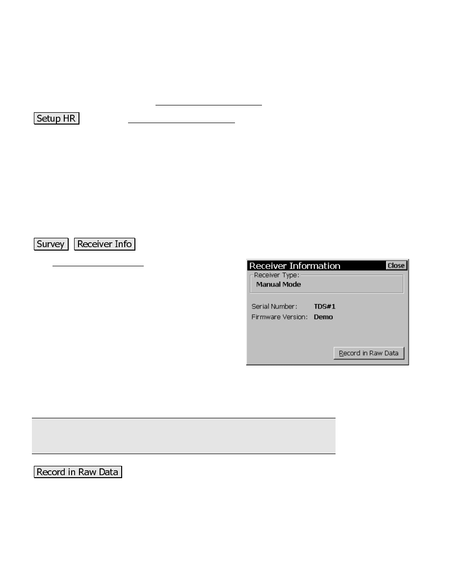Receiver information | Spectra Precision Survey Pro CE v3.60 GPS User Manual User Manual | Page 155 / 187