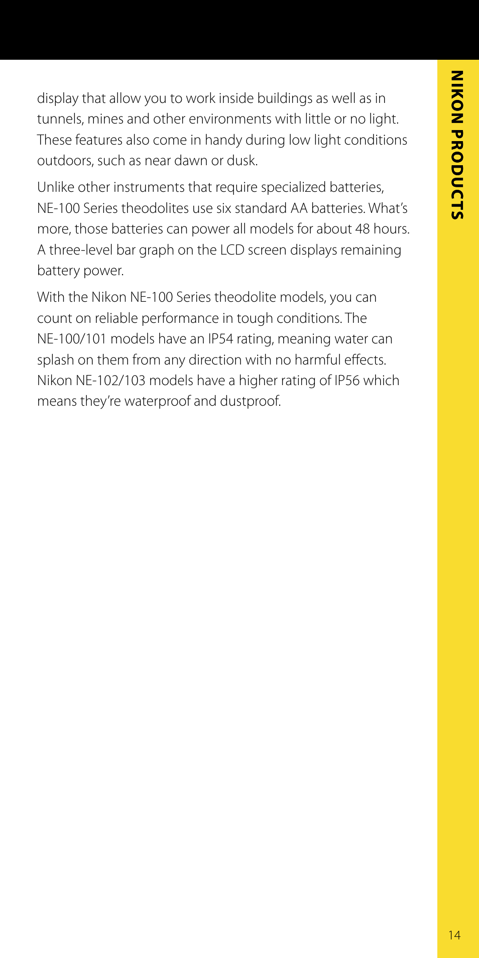 Spectra Precision Nikon Catalog Combined User Manual | Page 17 / 28