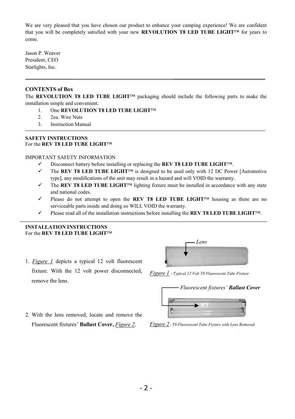 Star Lights Revolution T8-18 User Manual | Page 2 / 5