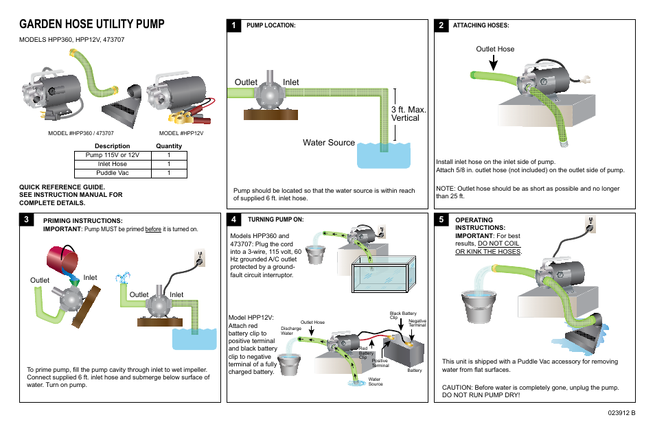 Star Water Systems 473707 User Manual | 2 pages