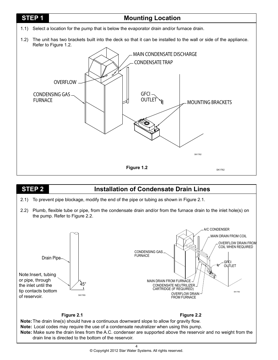 Star Water Systems COND1 User Manual | Page 4 / 6