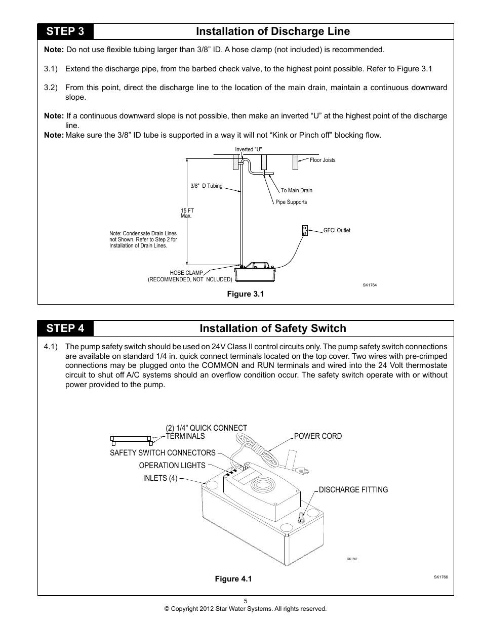 Star Water Systems COND1 User Manual | Page 5 / 6