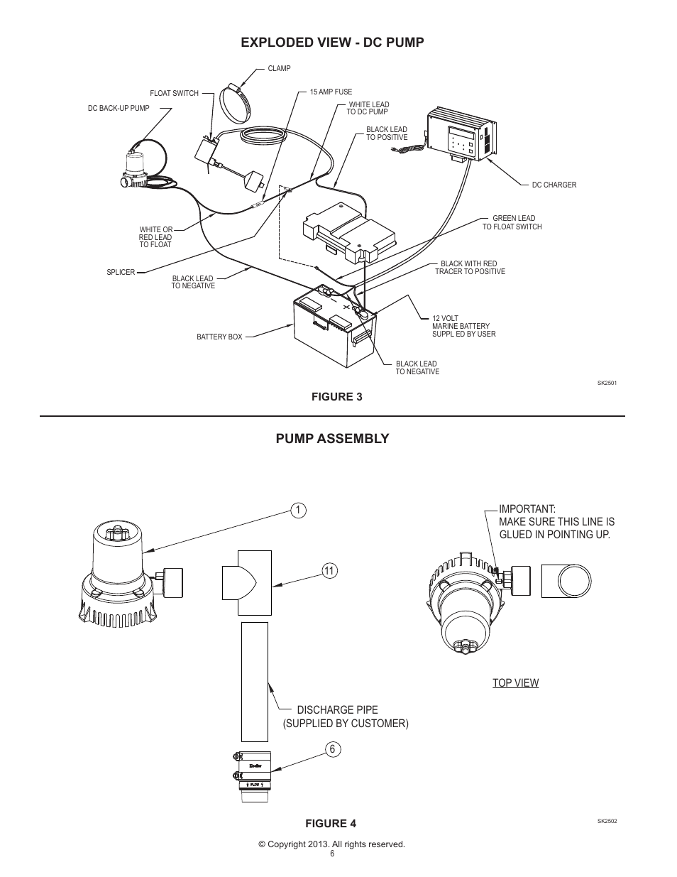Exploded view - dc pump pump assembly | Star Water Systems FB12DCC (Flint & Walling) User Manual | Page 6 / 8