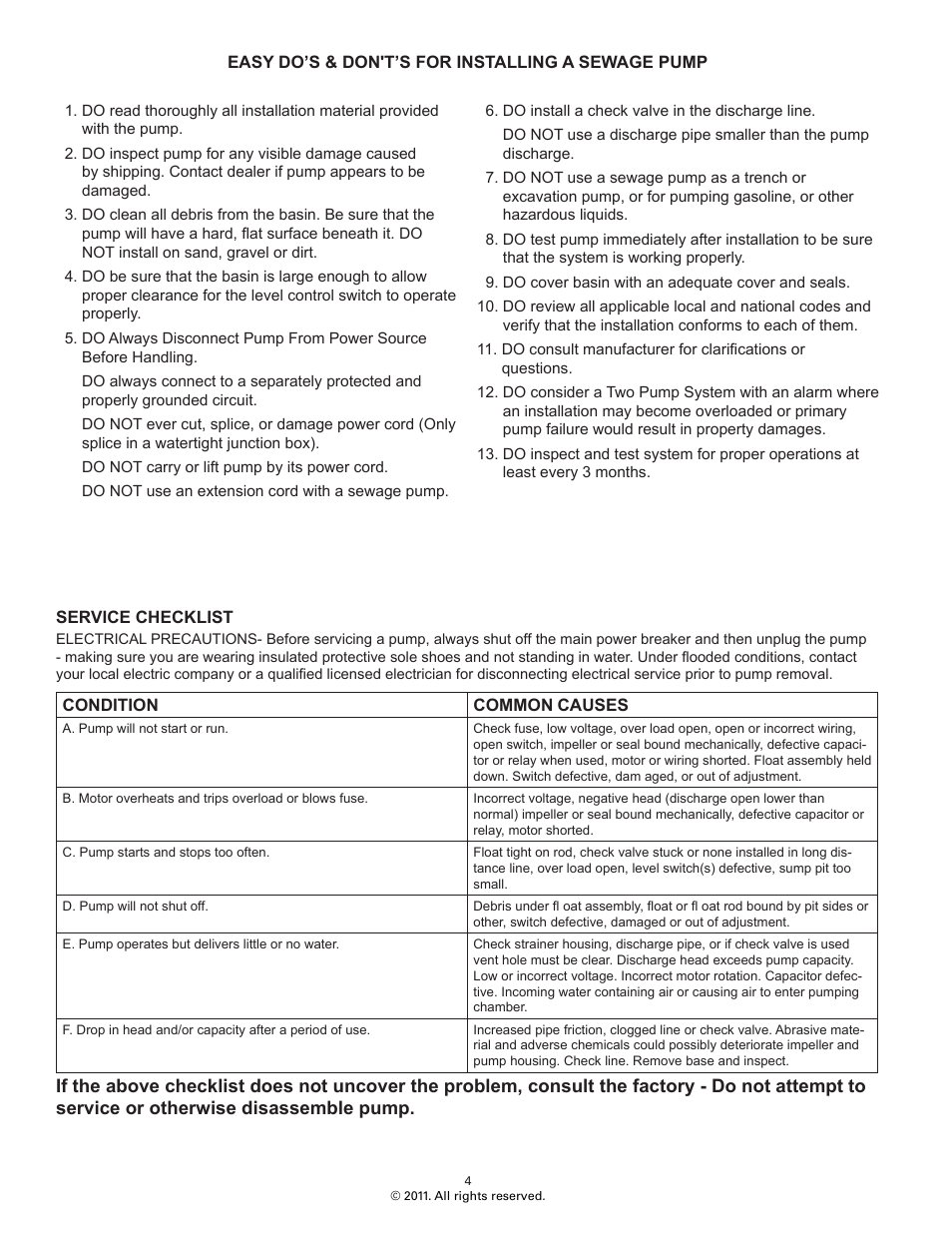 Star Water Systems 50TC User Manual | Page 4 / 4